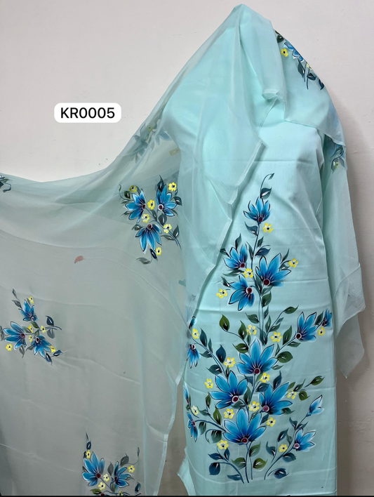 KR0005 – Hand Painted Jaam Cotton Suit Set