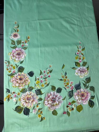 KR0104-Hand painted Jaam Cotton Suit Set