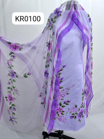 KR0100–Hand painted Jaam Cotton Suit Set