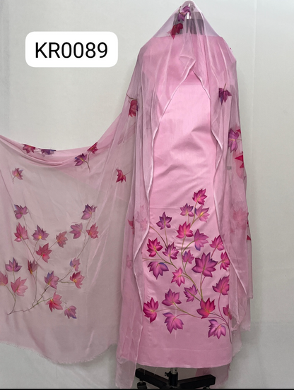 KR0089–Hand painted Jaam Cotton Suit Set