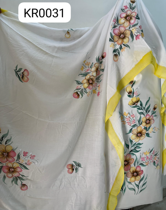 KR0031– Hand painted Jaam Cotton Suit Set