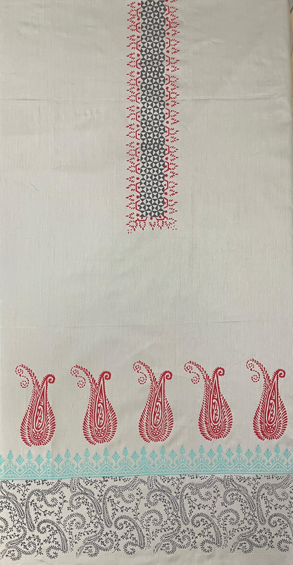 KR0042– Block Printed Jaam Cotton Suit Set